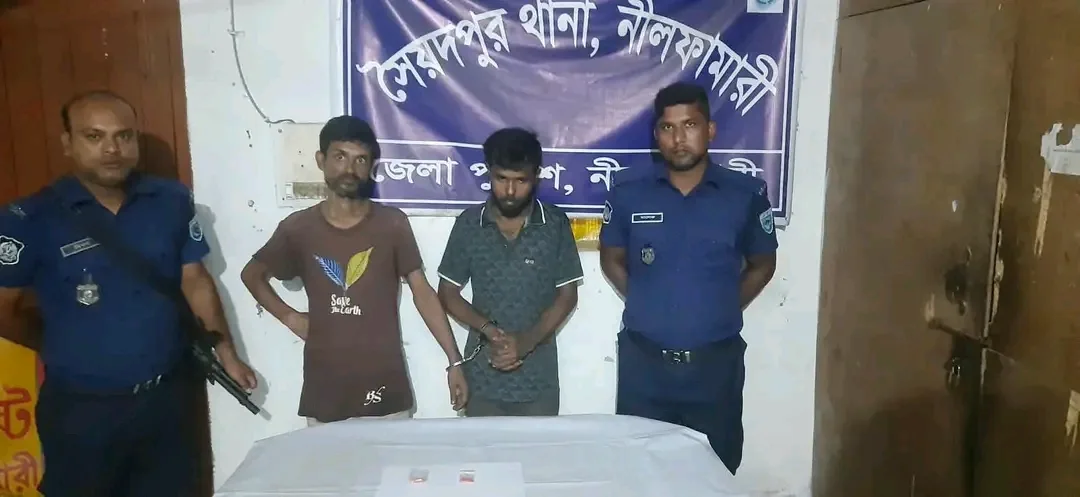 সৈয়দপুরা পুরাতন মুন্সিপাড়ায় মাদকবিরোধী অভিযান -৪৯ পিস ইয়াবাসহ গ্রেপ্তার ২